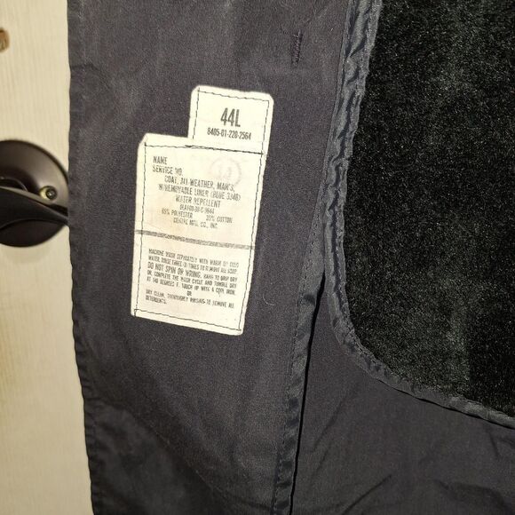 Unbranded (no brand) Men's Vintage ex-Military Black Trench Coat - Picture 5 of 8